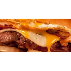 Hamburguesa, huevo, queso