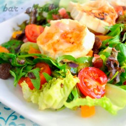 Ensalada de rulo de cabra