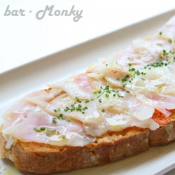 Tostada de bacalao con...