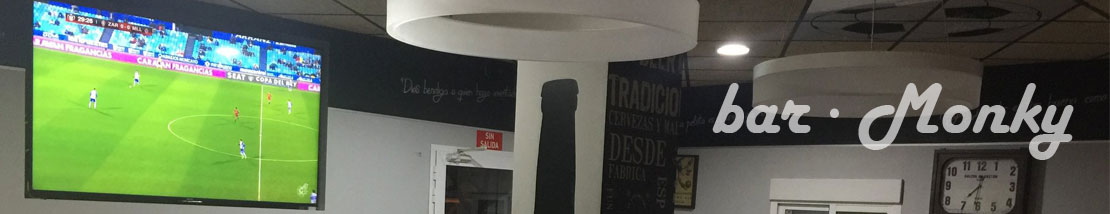 Todos los partidos de fútbol, en bar Monky!!!